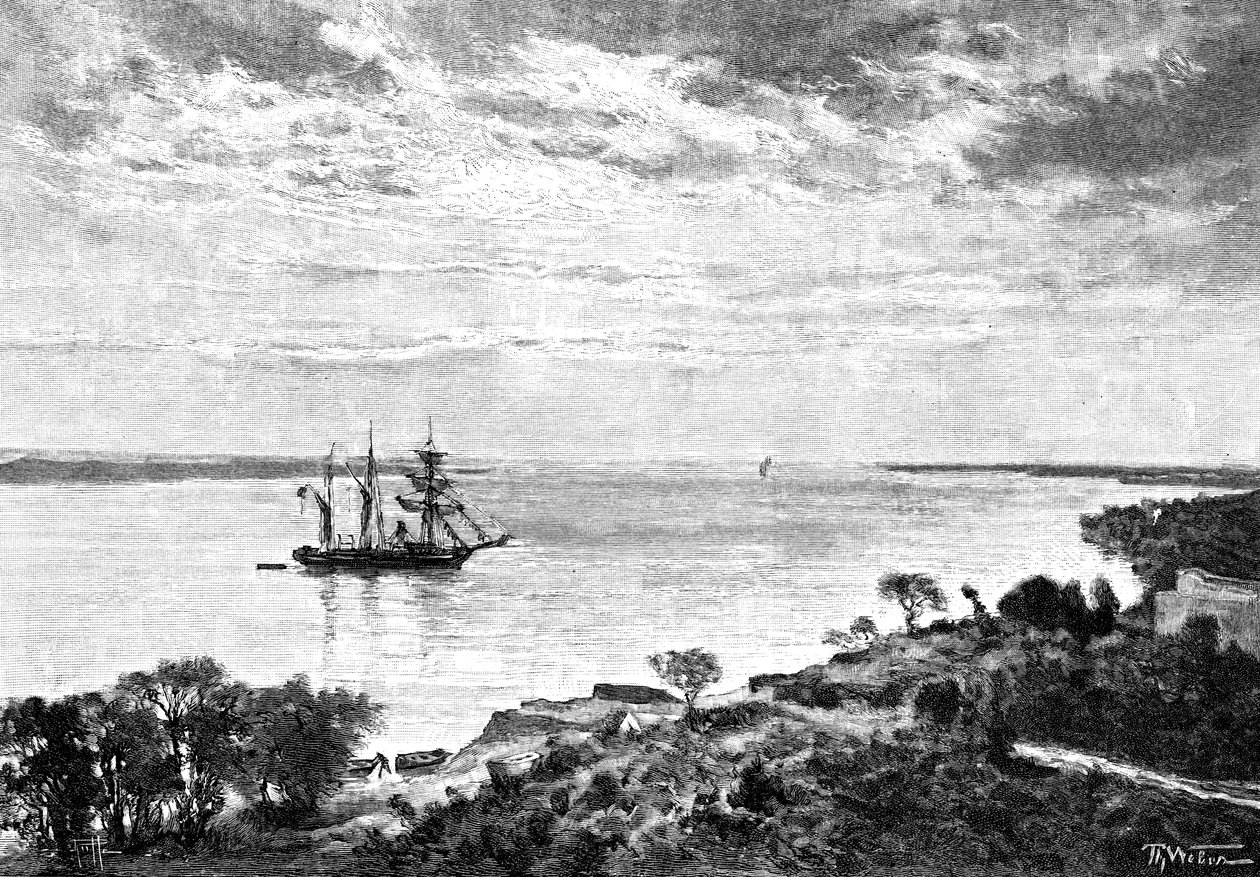 O rio Paraná, América do Sul, 1895 de Unbekannt