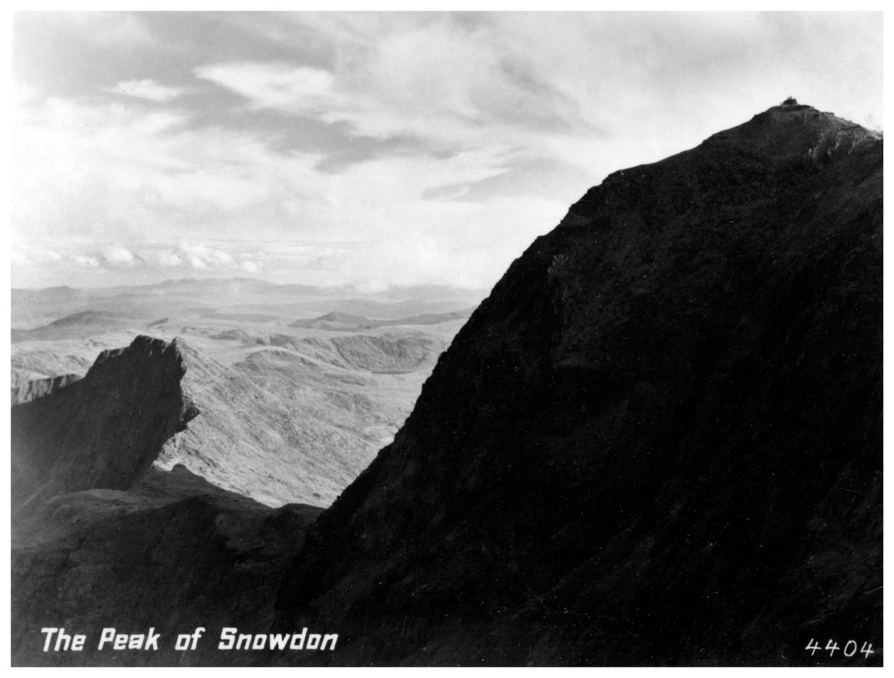 O pico de Snowdon, país de Gales de Unbekannt