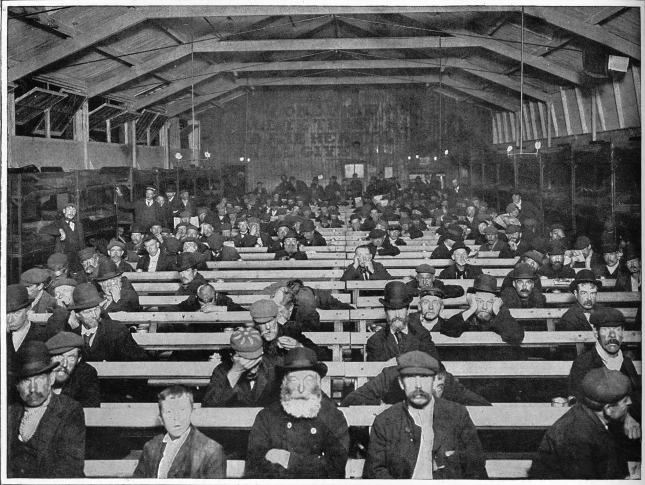 O Penny Sit-Up, abrigo do Exército de Salvação, Blackfriars, Londres, c1900 1901 de Unbekannt