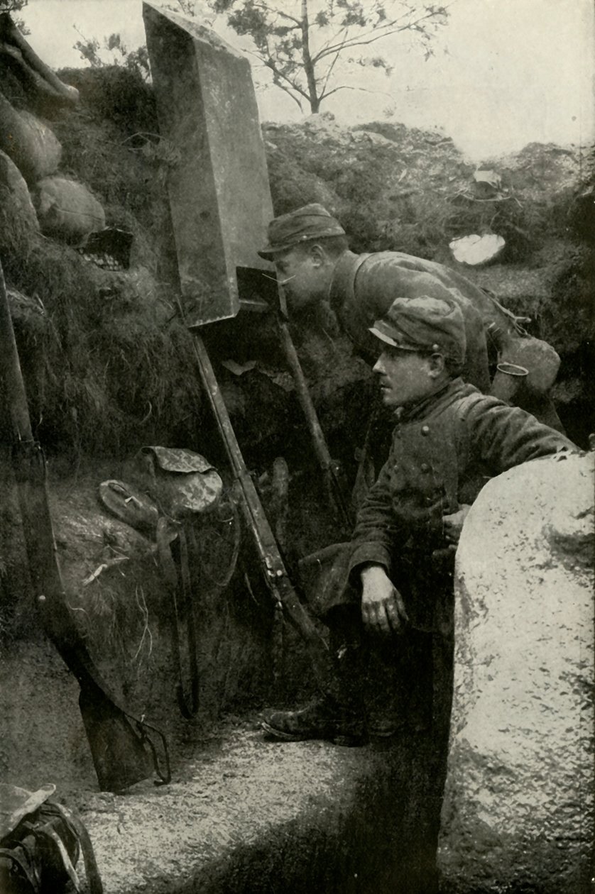 O periscópio nas trincheiras, 1919. de Unbekannt