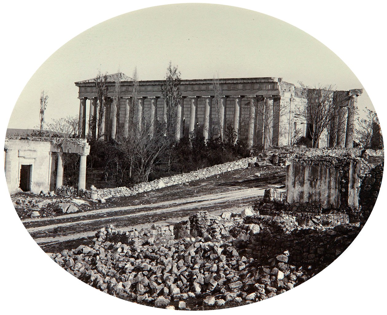 A Catedral de Pedro e Paulo em Sebastopol após a Guerra da Crimeia, Crimeia, final da década de 1850 de Unbekannt