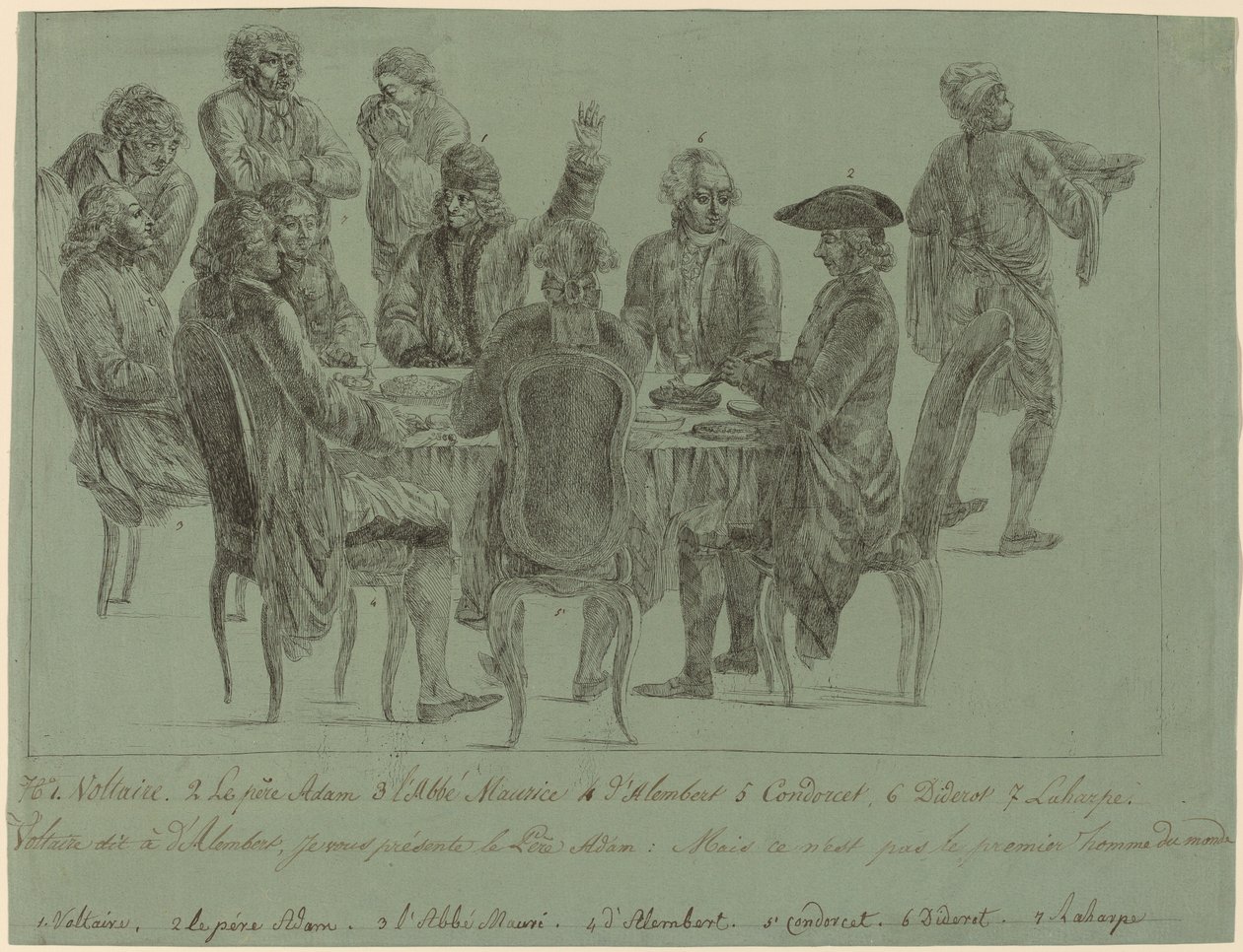 A Refeição dos Filósofos, depois de 1772. de Unbekannt