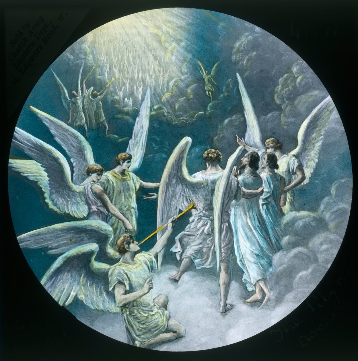 Os Peregrinos ascendem, c1910. de Unbekannt