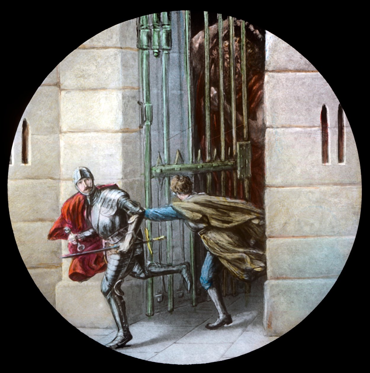 Os Peregrinos escapam do Castelo da Dúvida, c1910. de Unbekannt
