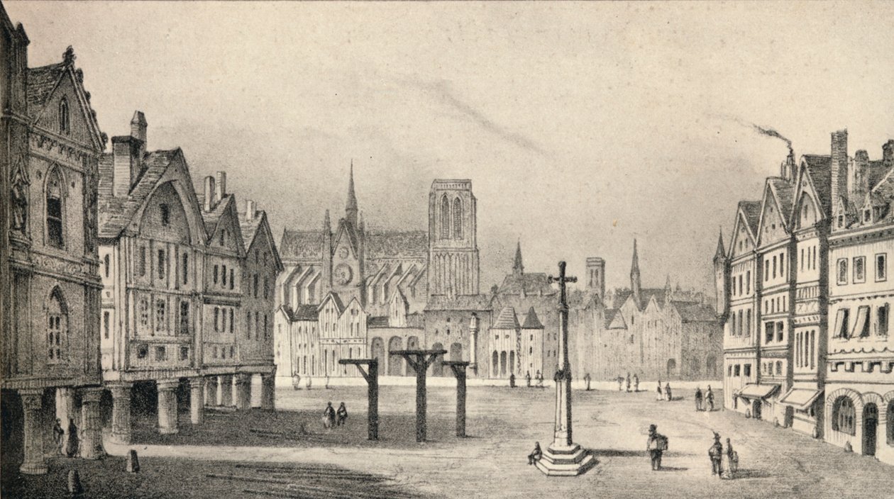 A Place de Greve no século XV, 1915 de Unbekannt