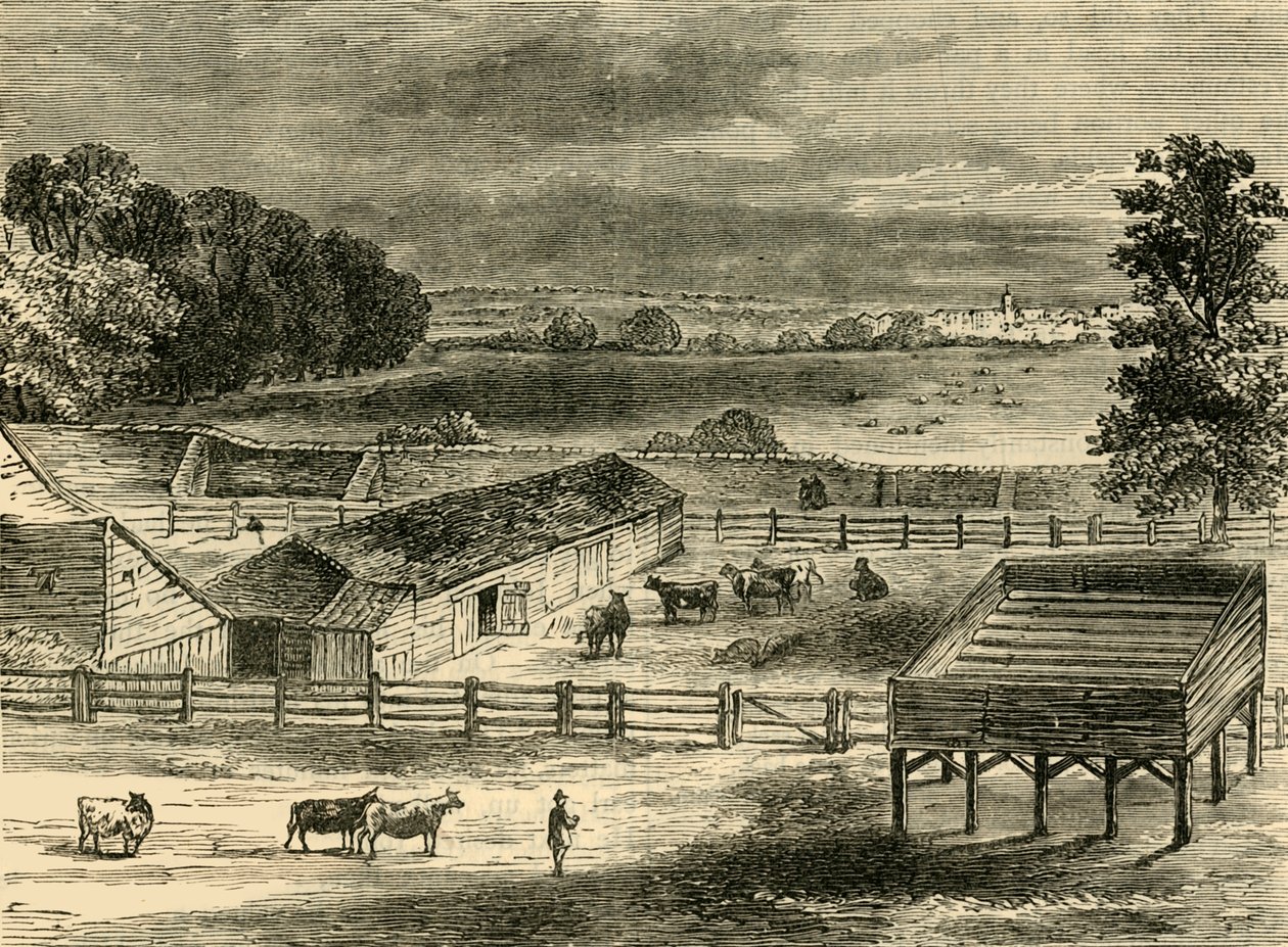 O local de execução, Tyburn, em 1790, c1876. de Unbekannt