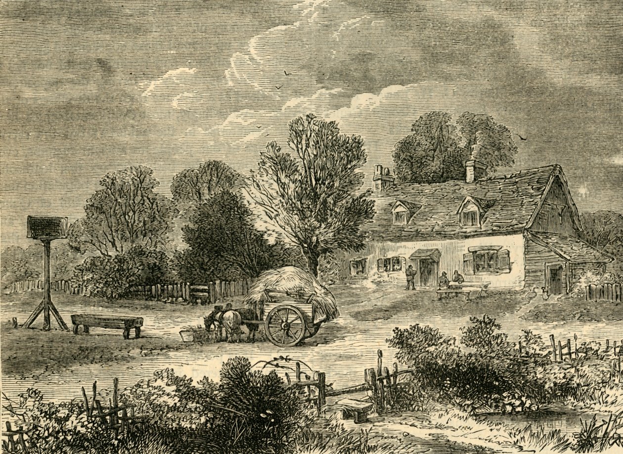 O Arado em Kensal Green, 1830, c1876. de Unbekannt