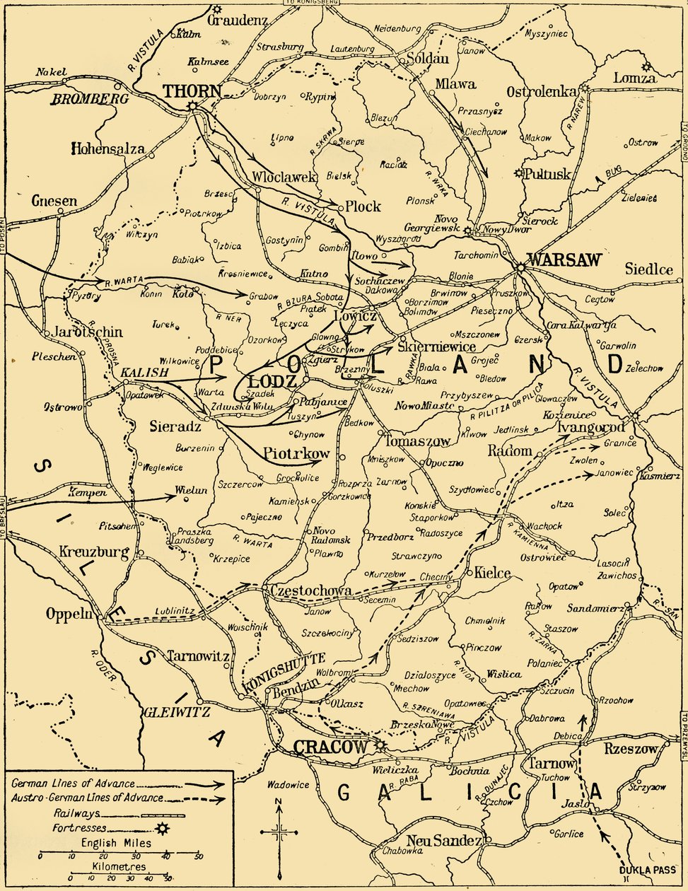 A campanha polonesa, 1914, c1920. de Unbekannt
