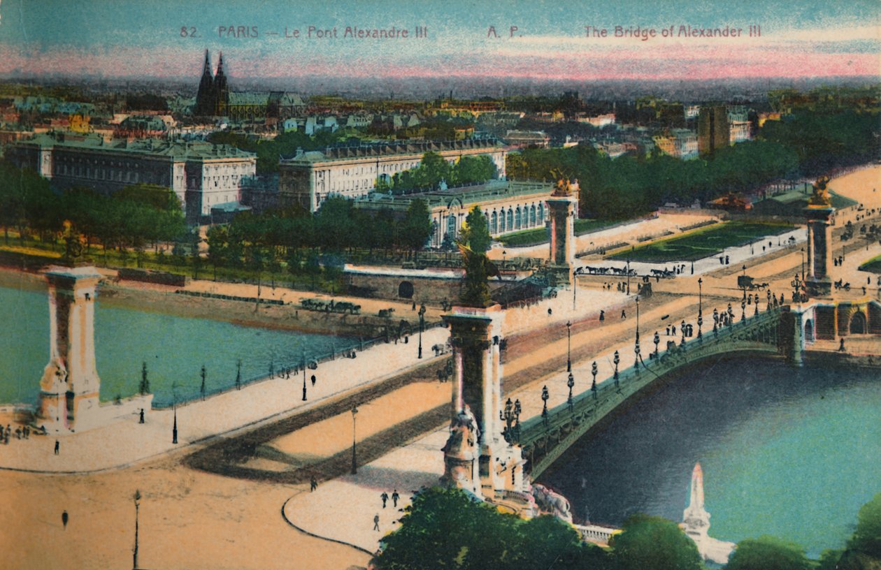 O Pont Alexandre III, Paris, c1920 de Unbekannt