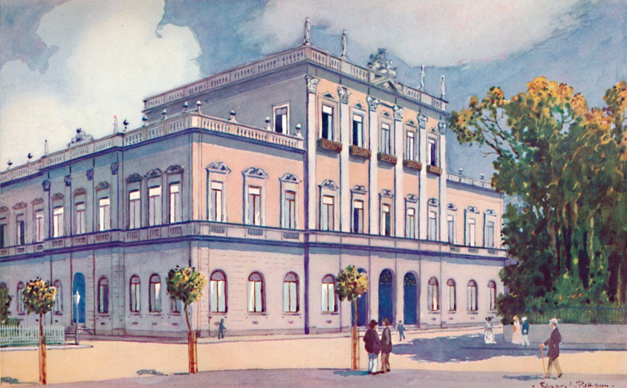 A prefeitura do distrito federal. Canto Nordeste da Praça da República, 1914 de Unbekannt