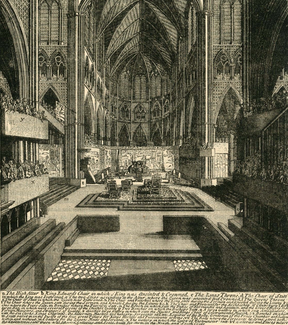 Os preparativos para a coroação de Tiago II. e Sua Rainha, em 1685, 1881. de Unbekannt