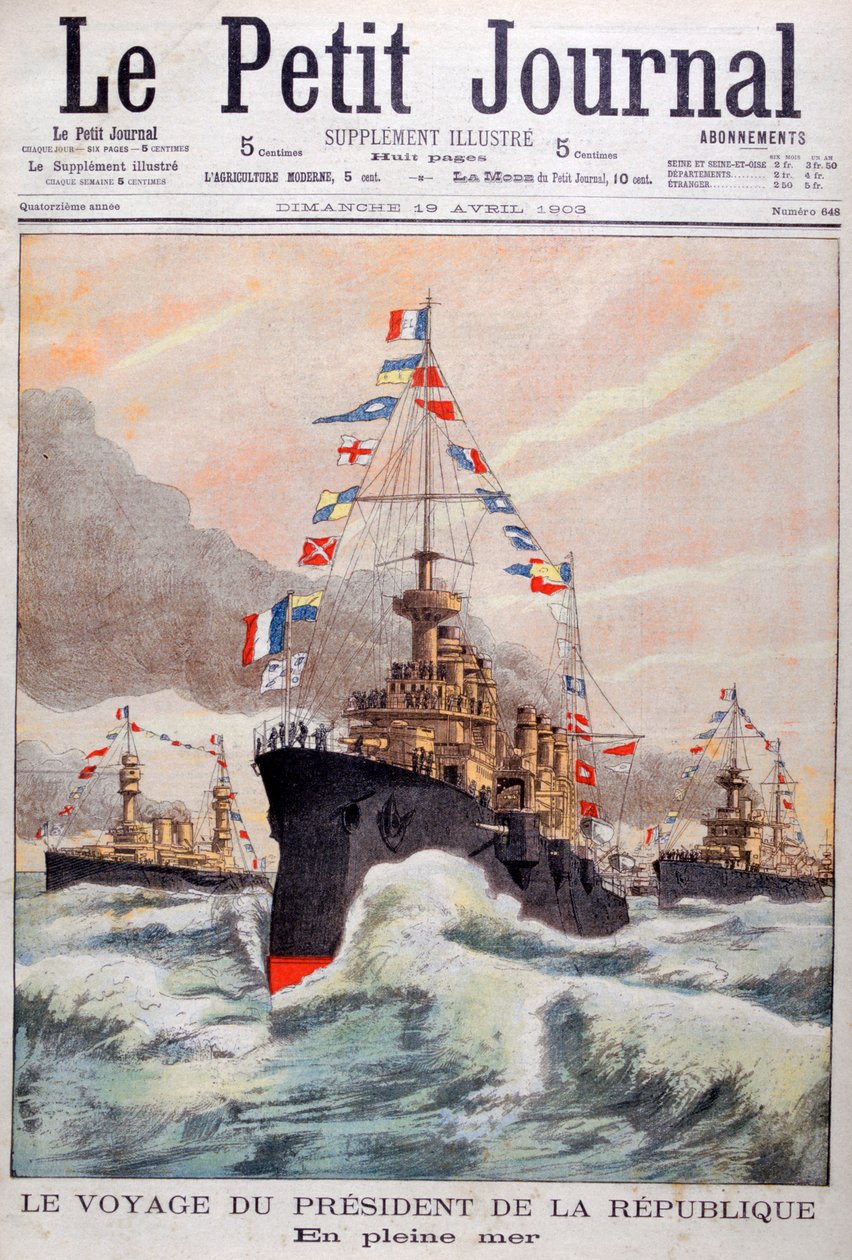 O Presidente da República da França, a caminho da Argélia, 1902 de Unbekannt