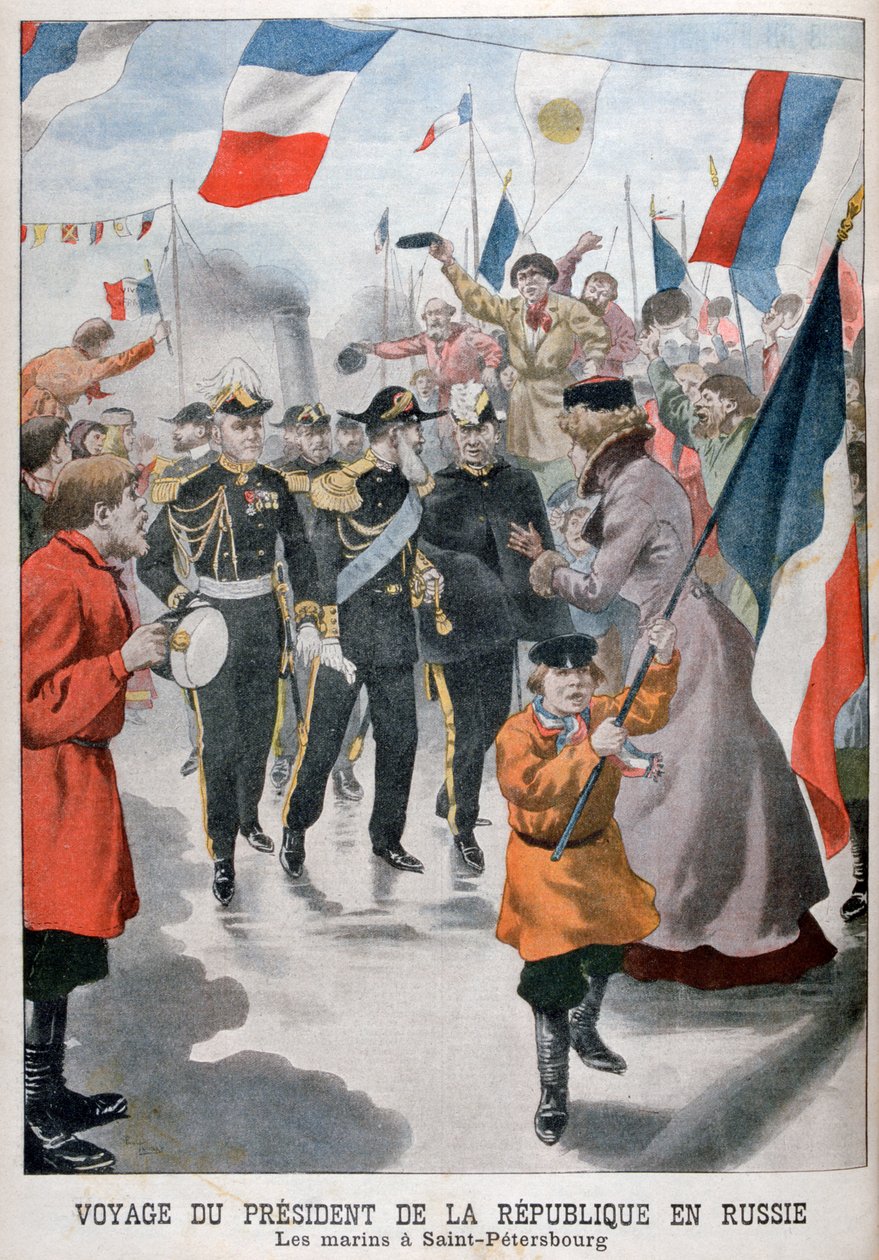O Presidente da República da França visitando São Petersburgo, Rússia, 1902 de Unbekannt
