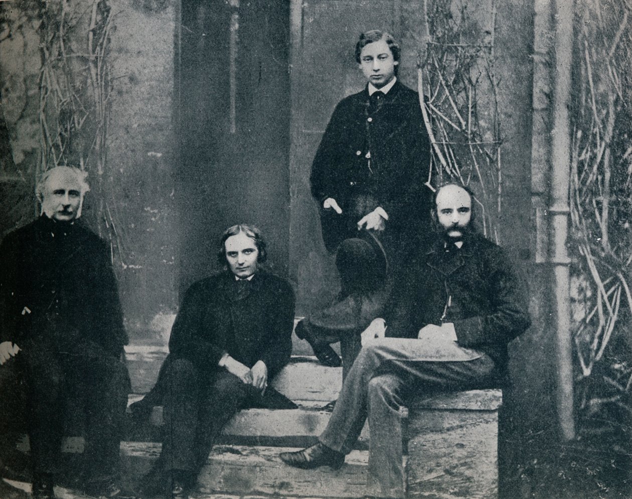 O príncipe de Gales e seus tutores na Universidade de Oxford, c1860 1910 de Unbekannt