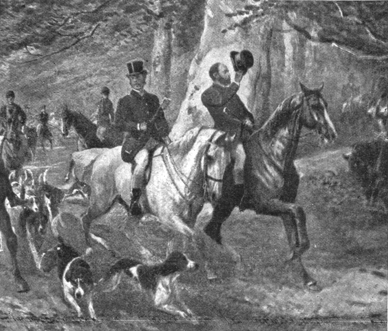 O Príncipe de Gales como Caçador, final do século XIX, 1901. de Unbekannt