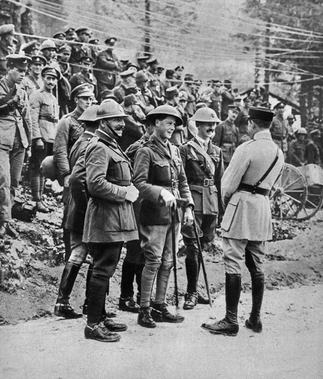 O príncipe de Gales na frente italiana, 1917 de Unbekannt