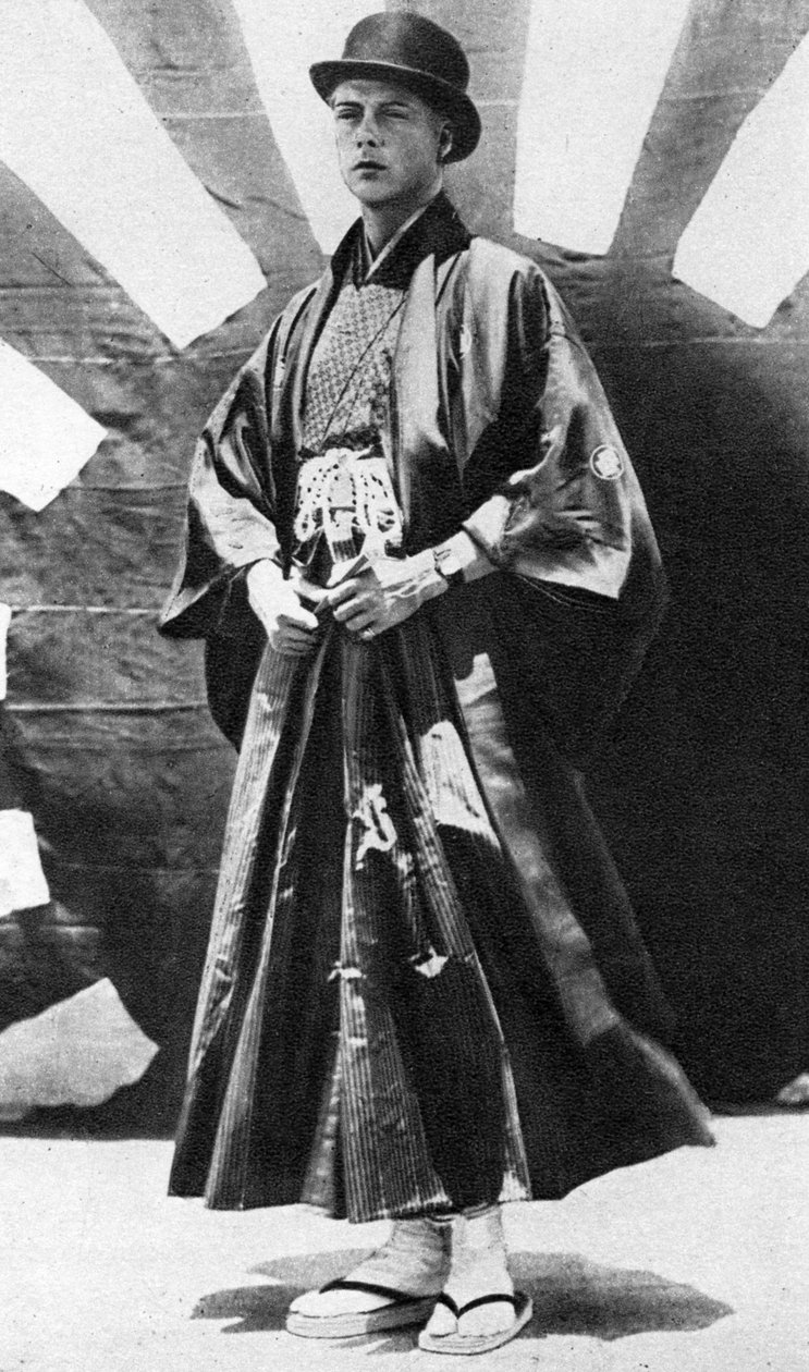 O Príncipe de Gales em traje japonês, Japão, 1922 de Unbekannt
