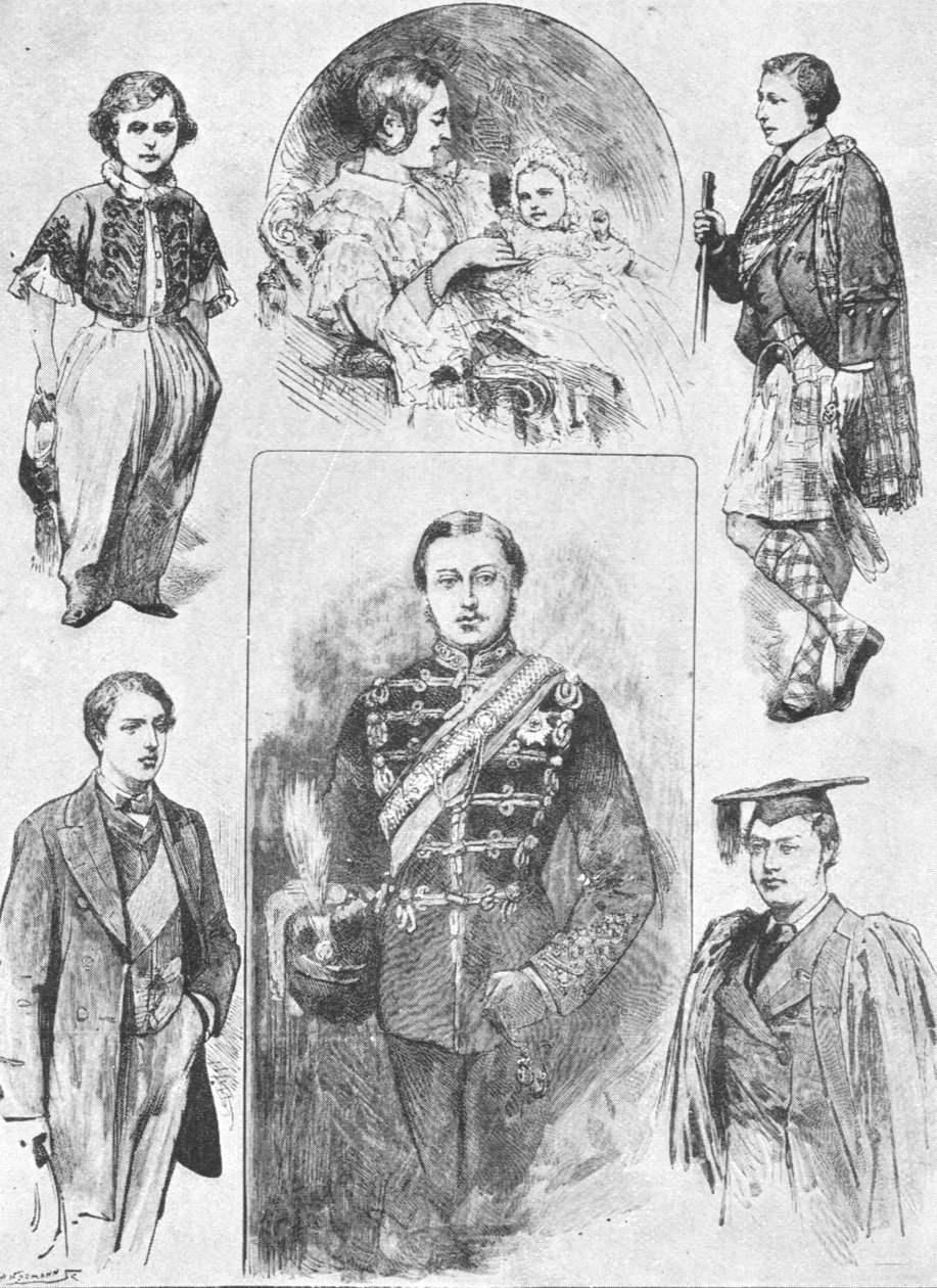 O príncipe de Gales em seus primeiros dias, 1901. de Unbekannt