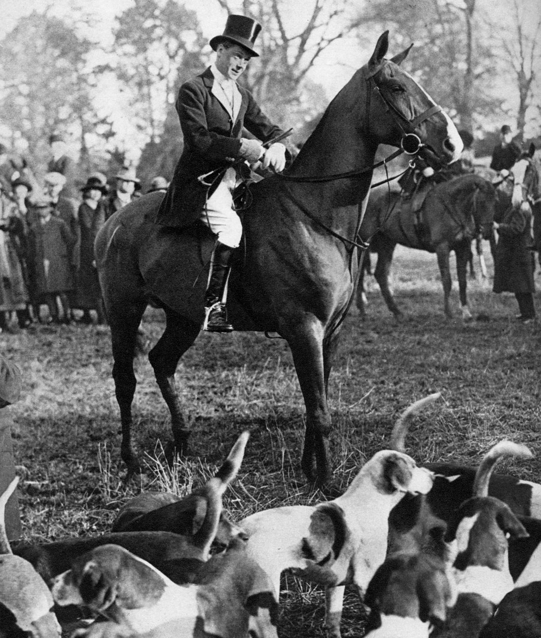 O príncipe de Gales com a caça de Beaufort, 1923 de Unbekannt