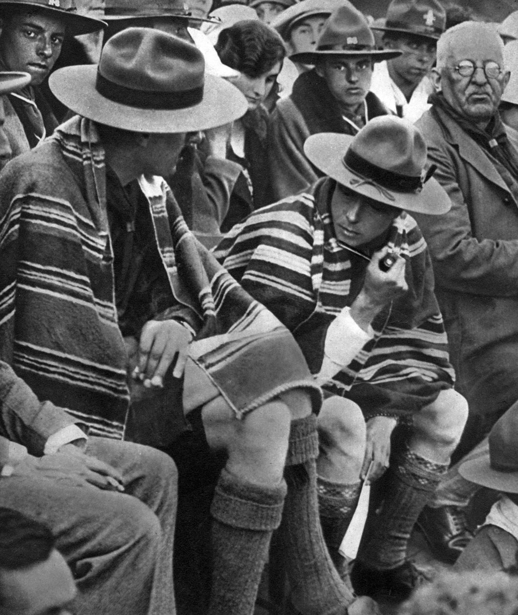 O príncipe de Gales com os escuteiros galeses, 1926 de Unbekannt