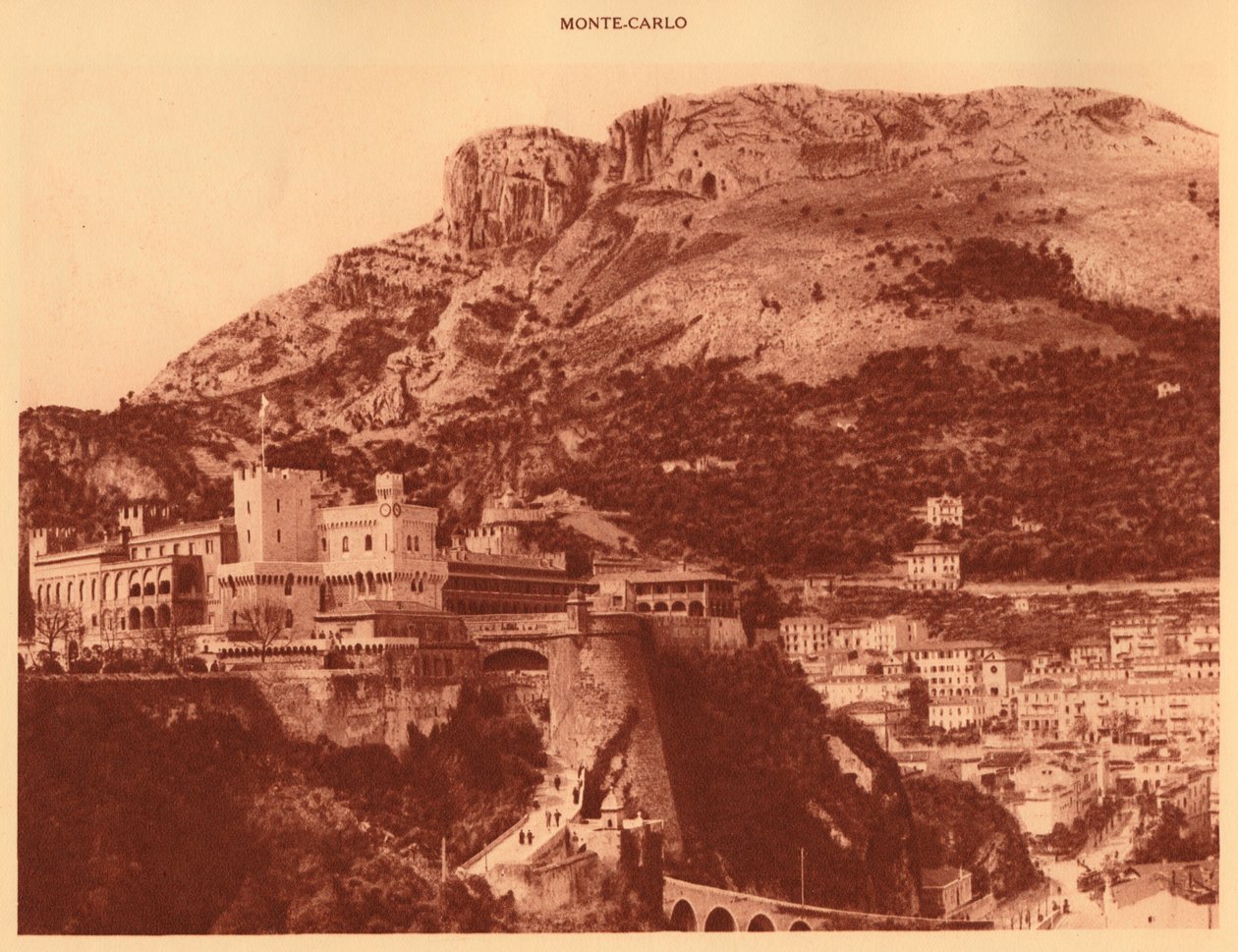 O Palácio dos Príncipes e la Condamine, Monte Carlo, 1930. de Unbekannt