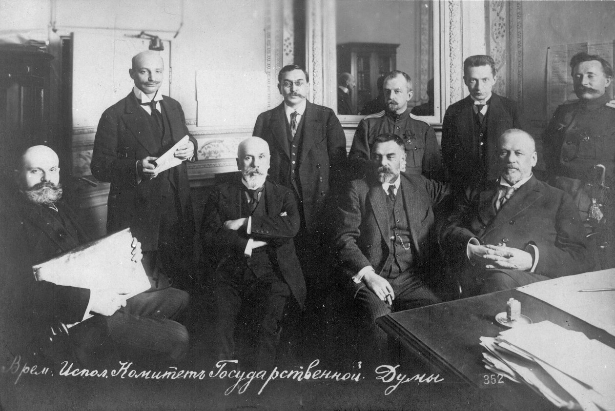 O Comitê Provisório da Duma do Estado, 1917. de Unbekannt