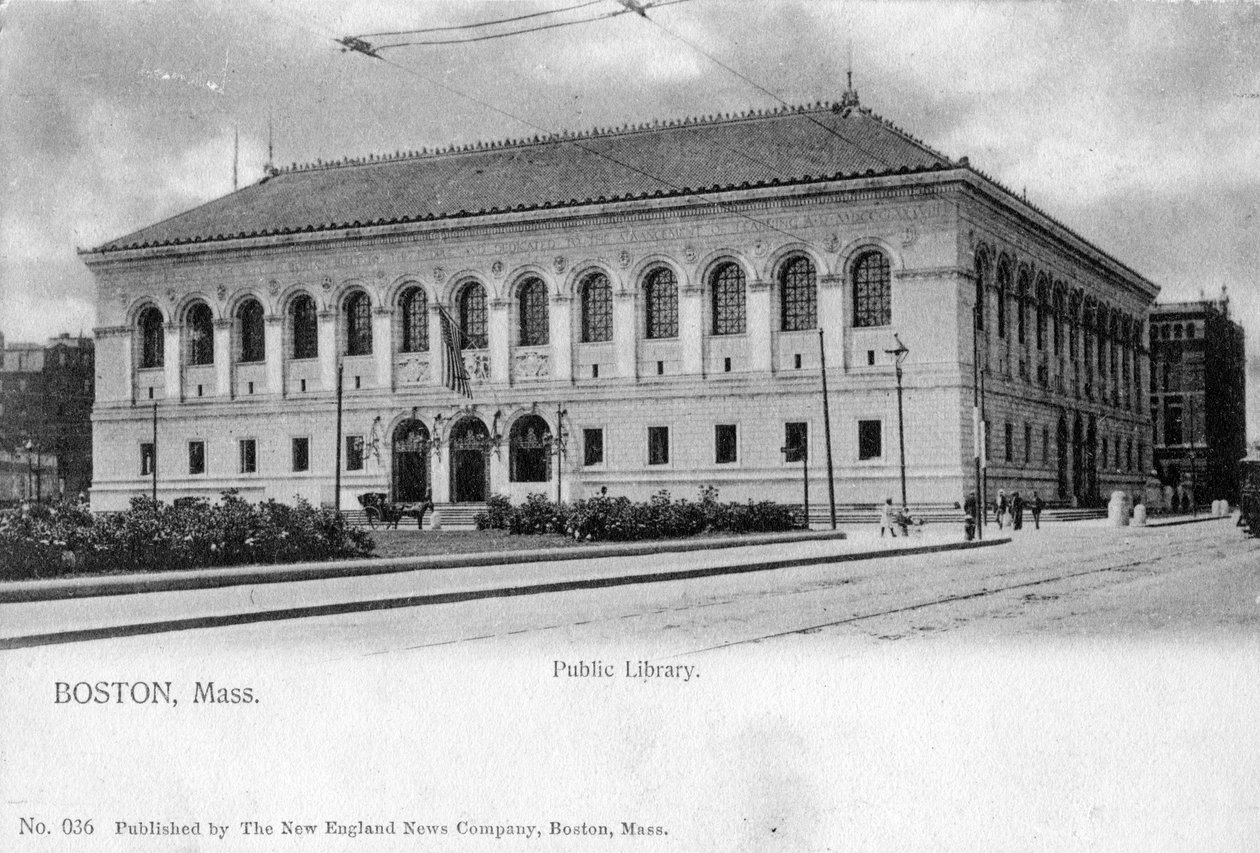 Biblioteca Pública, Boston, Massachusetts, 1905 de Unbekannt