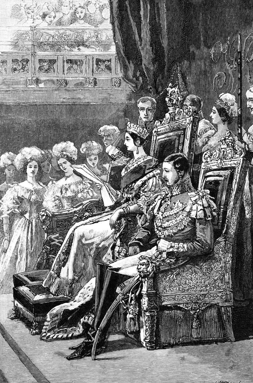 A rainha que abre o parlamento, 1846, 1900 de Unbekannt