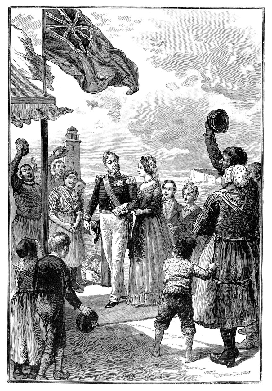 A visita do Queens à França, século XIX, 1900 de Unbekannt