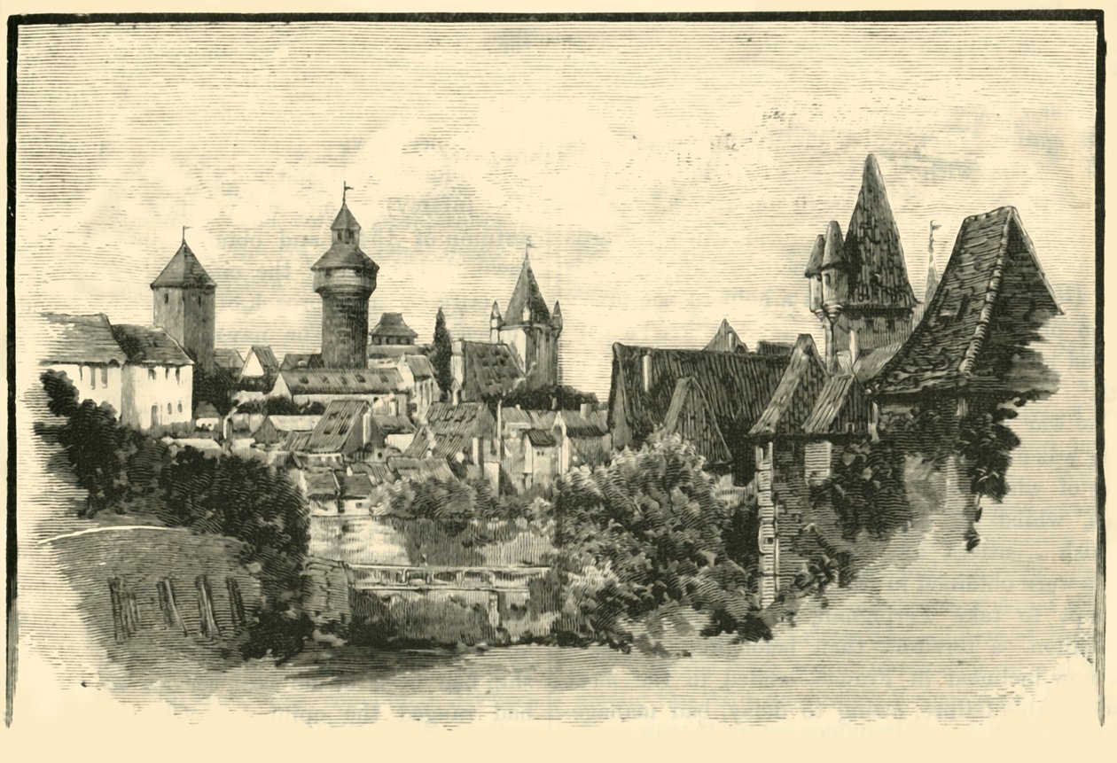 Os Ramparts, Nuremberg, 1890. de Unbekannt