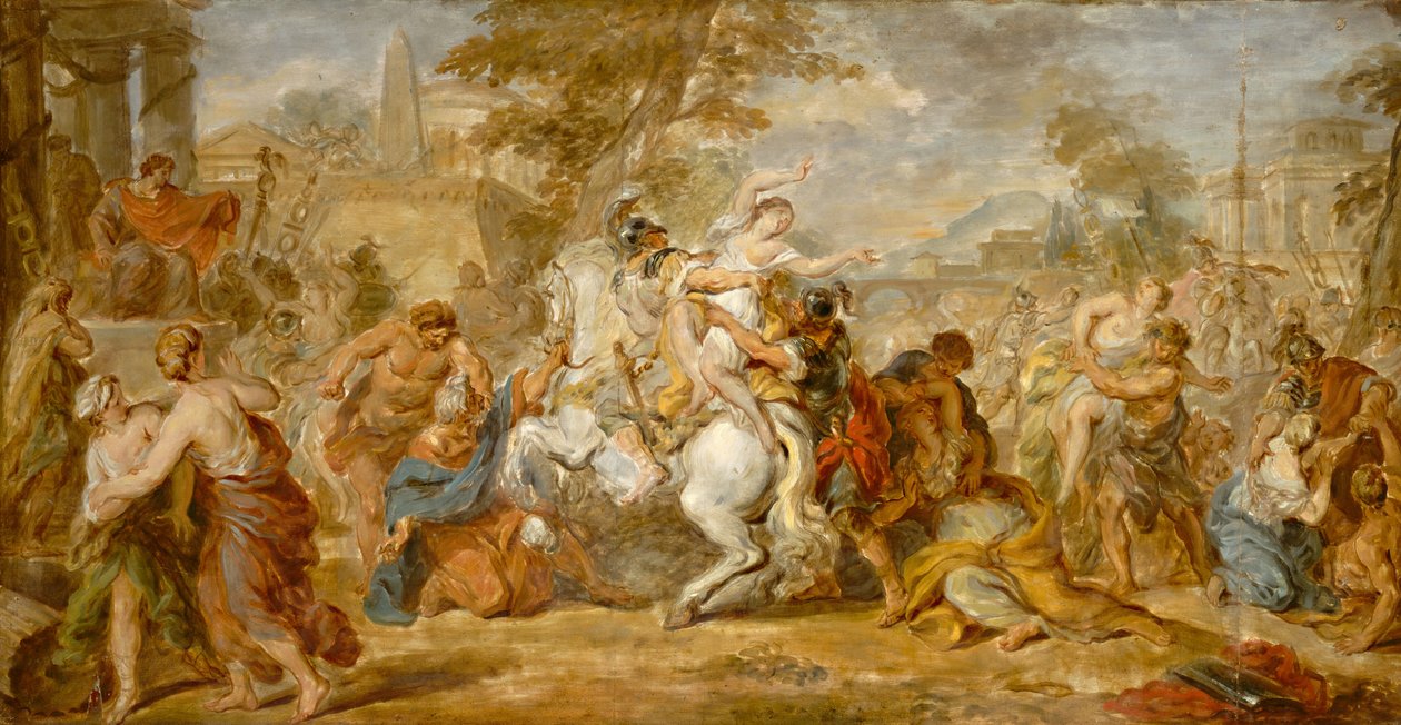 O estupro das Sabinas, c. 1770. de Unbekannt