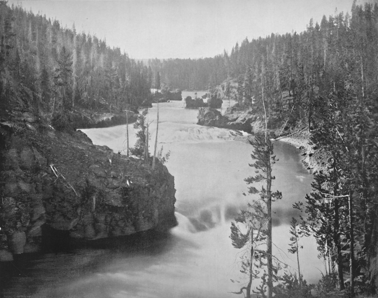As corredeiras de Yellowstone, século XIX de Unbekannt