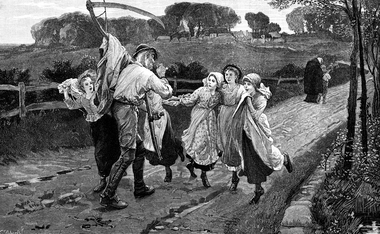 O Ceifador e as Flores, 1882 de Unbekannt
