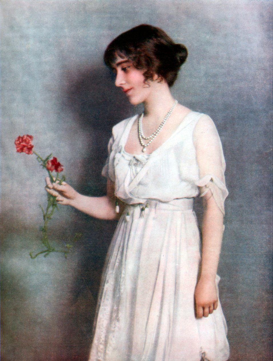 O cravo vermelho, Lady Elizabeth Bowes-Lyon, 1923 de Unbekannt