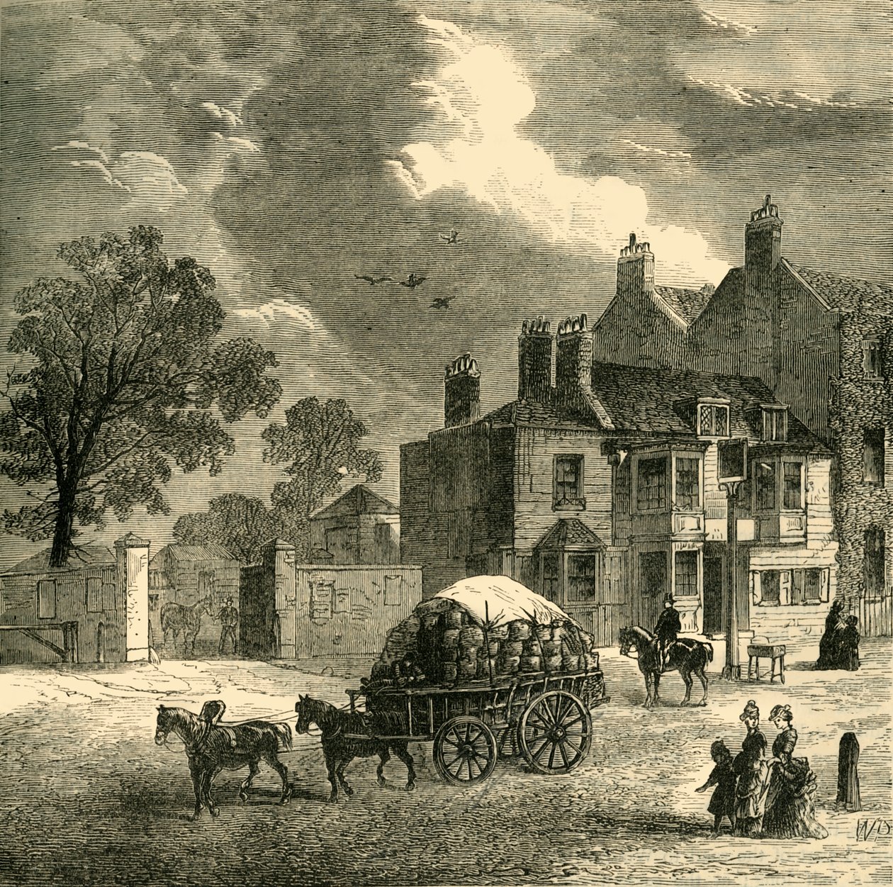 O Red Cow Inn, Hammersmith, c1878. de Unbekannt