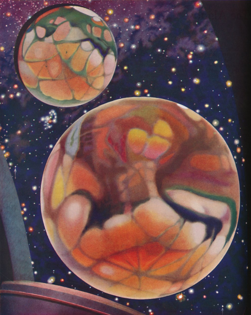O planeta vermelho estudado através do telescópio moderno, c1935 de Unbekannt