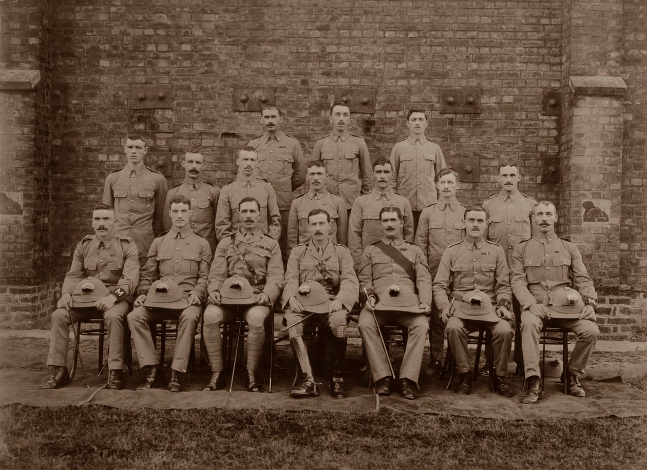 A Polícia Regimental do 1º Royal Munster Fusiliers, Rangum, Birmânia, 1913 de Unbekannt