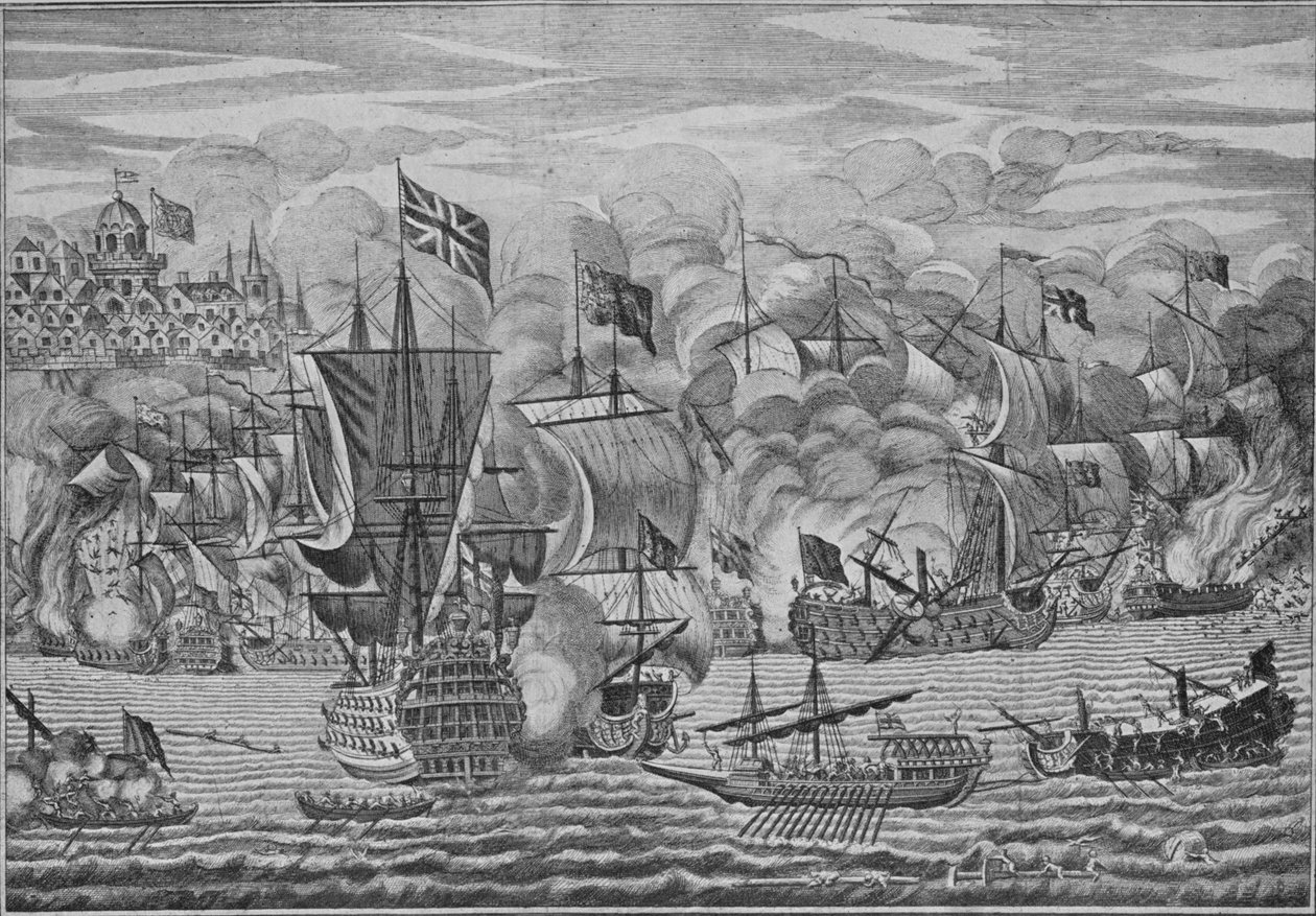 O alívio de Gibraltar, c1710 de Unbekannt