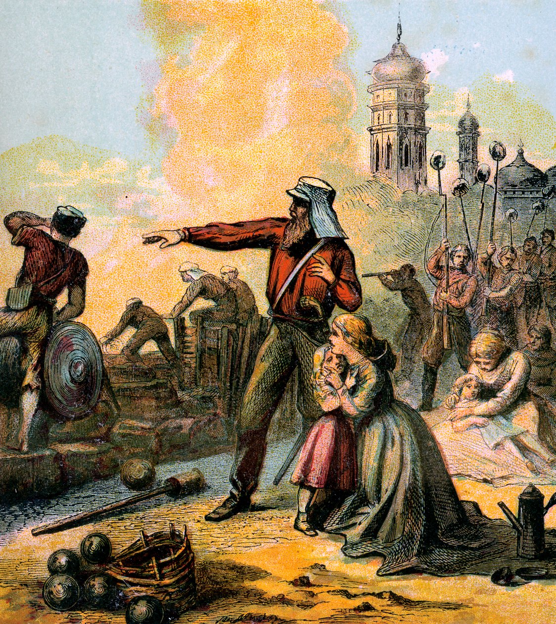 O alívio de Lucknow, 1857 c1850s de Unbekannt