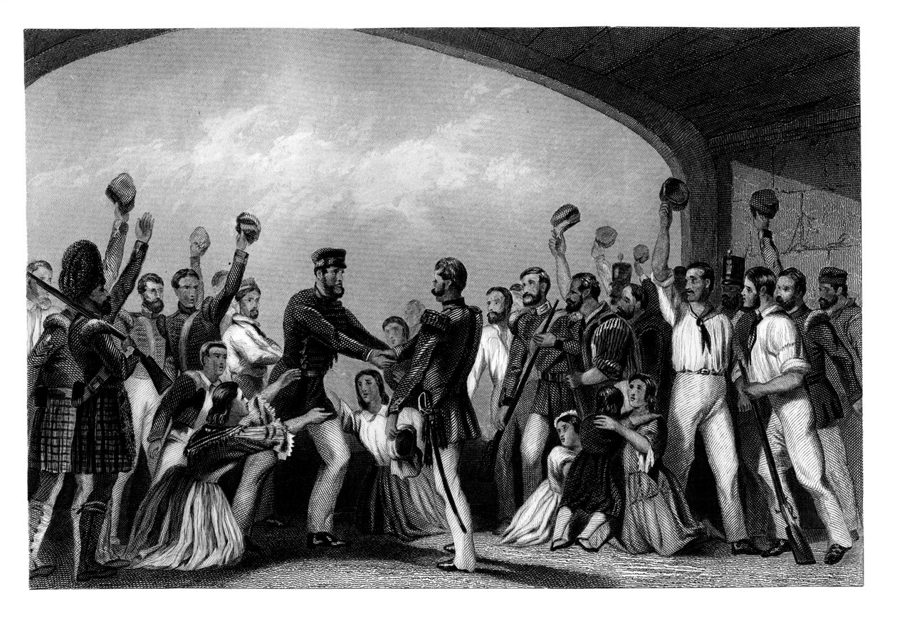 O alívio de Lucknow pelo general Havelock, motim indiano, 15 de setembro de 1857, 1880 de Unbekannt