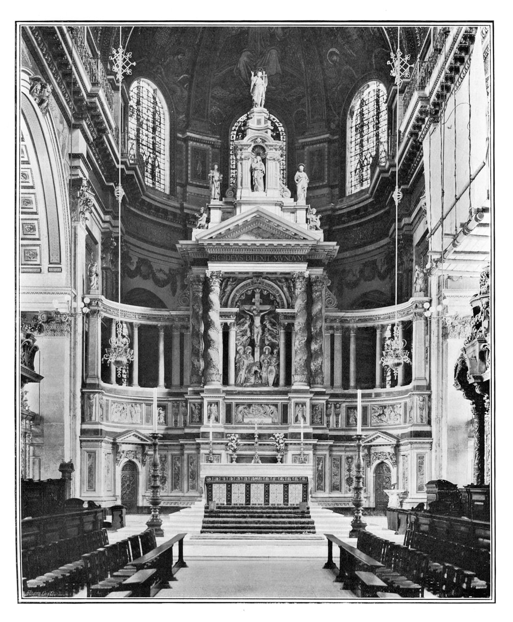 Os Reredos na Catedral de São Paulo, 1901 de Unbekannt