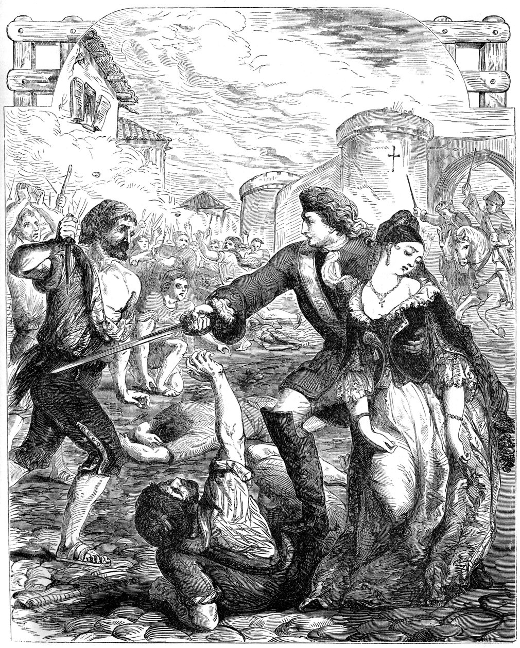 O Resgate da Duquesa de Popoli, século XVIII de Unbekannt