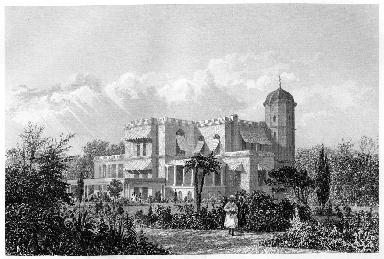 A residência, Lucknow, Índia, c1860 de Unbekannt
