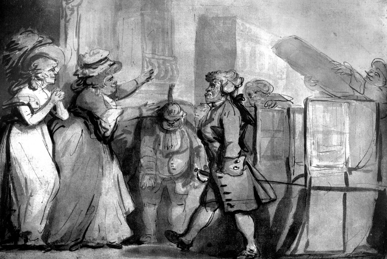 O retorno de St James após a honra do Knighthood, 1792 de Unbekannt