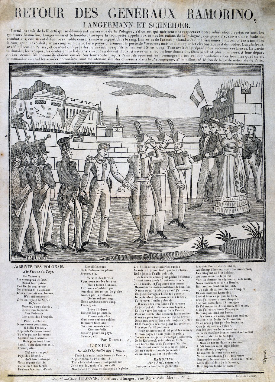 O Retorno do General Ramorino, 1831 de Unbekannt