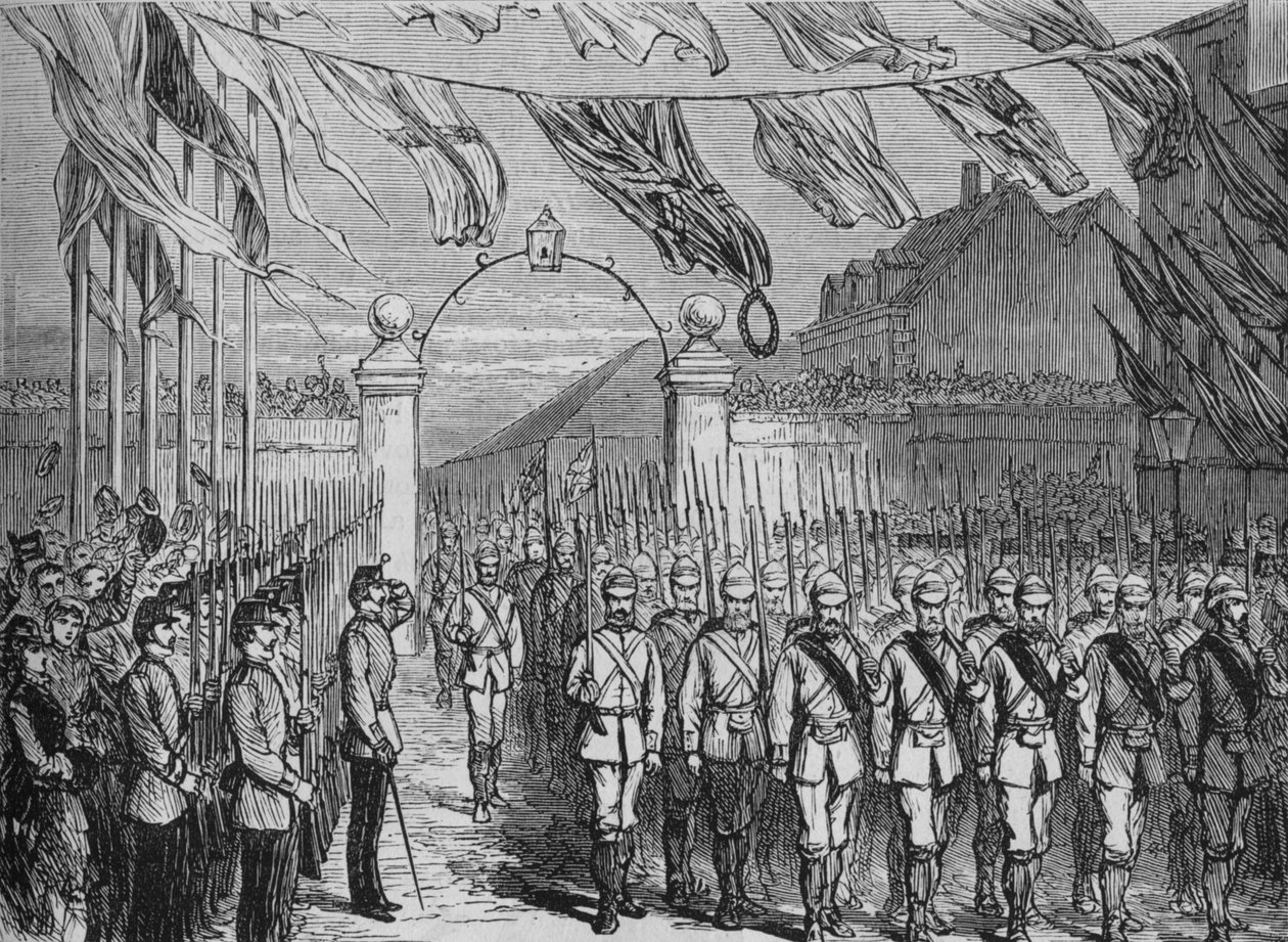 O retorno das tropas de Ashantee, c1880 de Unbekannt