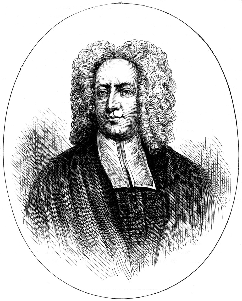 O reverendo Cotton Mather, final do século XVII ou início do século XVIII c1880 de Unbekannt