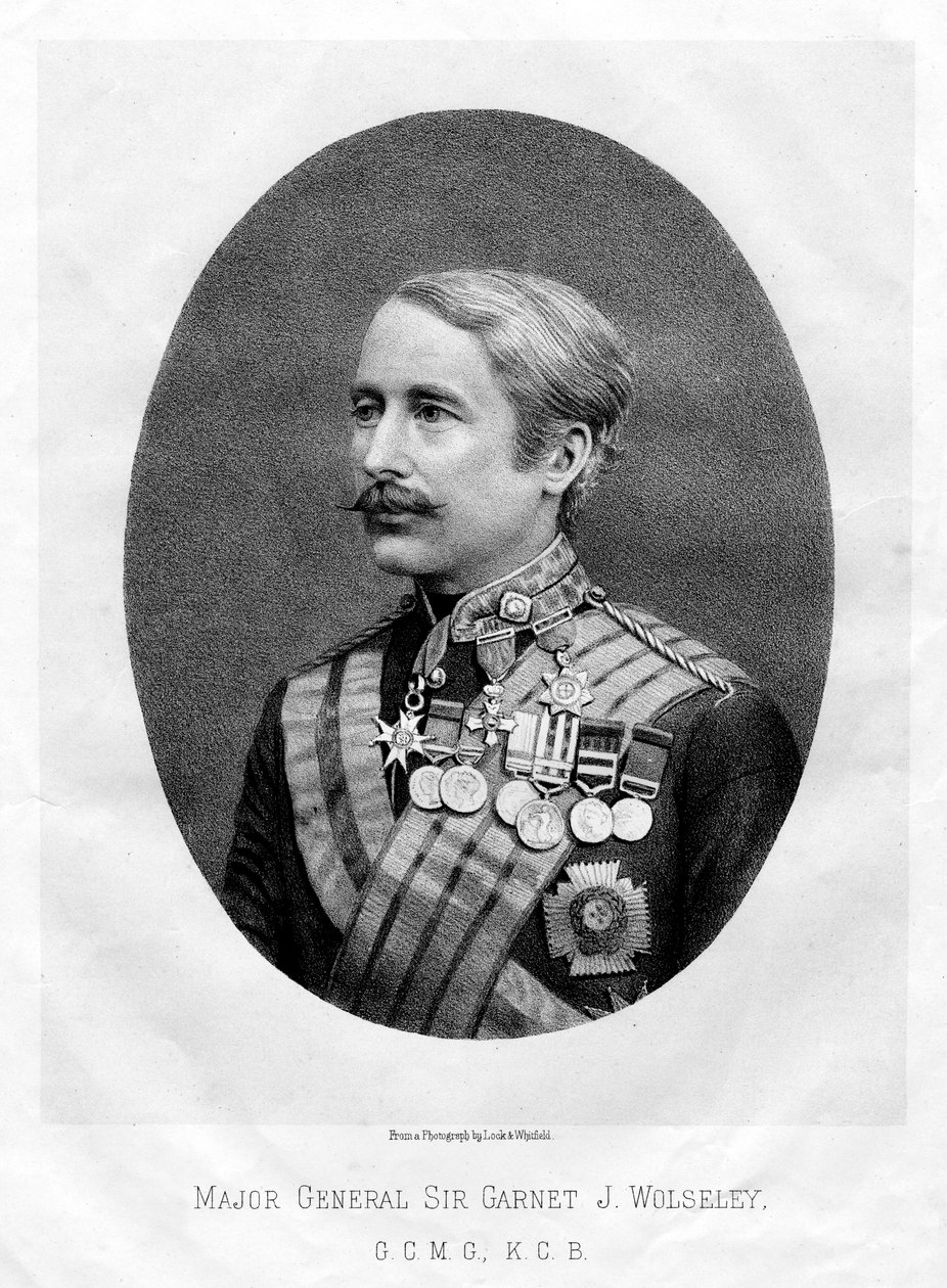A granada certa Joseph Wolseley, marechal de campo britânico, 1880 de Unbekannt