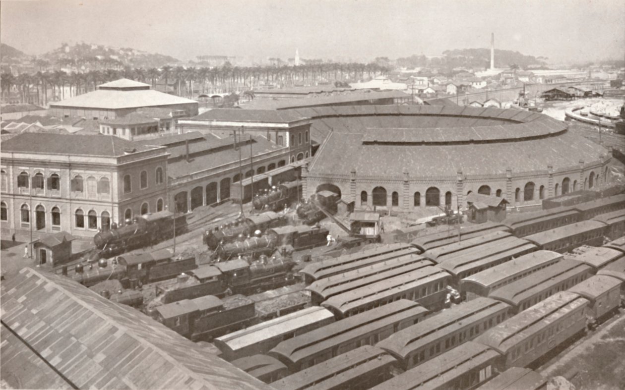 O Terminal do Rio de Janeiro da Ferrovia Central do Brasil, 1914 de Unbekannt
