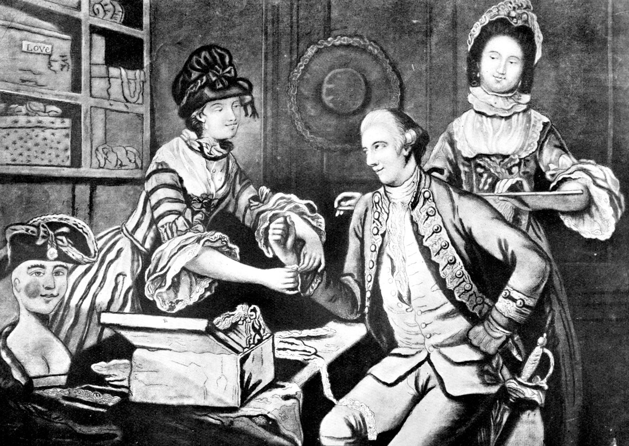 Os Milliners rivais, 1770 de Unbekannt
